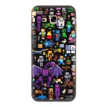Чехол майнкрафт для Samsung Galaxy A7 2017 / A720 / A720F – Все персонажи