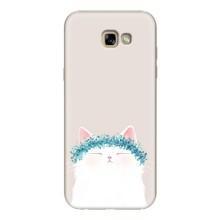 Чехол на тематику: Коты для Samsung Galaxy A7 2017 / A720 / A720F (Белый котик)