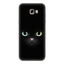 Чехол на тематику: Коты для Samsung Galaxy A7 2017 / A720 / A720F (Черный Котик)