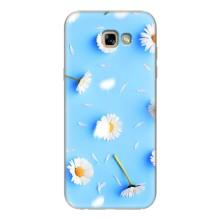Чохол з Квітами для Samsung Galaxy A7 2017 / A720 / A720F – ромашки на блакитному