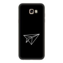 Чохол з картинками на чорному фоні для Samsung Galaxy A7 2017 / A720 / A720F – Літак