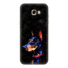 Бампер для Samsung Galaxy A7 2017 / A720 / A720F с картинкой "Песики" (Собака Мопс)