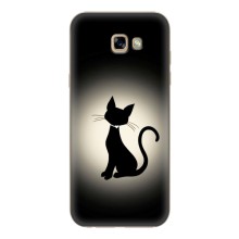 Чехол с принтом для Samsung Galaxy A7 2017 / A720 / A720F (AlphaPrint) Модные коты (Силуэт котика)