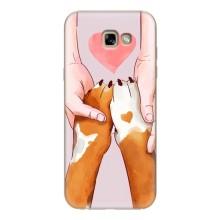 Чохол (ТПУ) Милі песики для Samsung Galaxy A7 2017 / A720 / A720F – Любов до собак