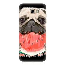 Чохол (ТПУ) Милі песики для Samsung Galaxy A7 2017 / A720 / A720F – Смішний Мопс