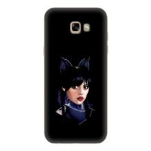 Чехлы Венсдей на Samsung Galaxy A7 2017 / A720 / A720F Уэнсдей (AlphaPrint) (серьезная Уэнздей)