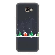 Силиконовый бампер на рождество для Samsung Galaxy A7 2017 / A720 / A720F (Город зимний)