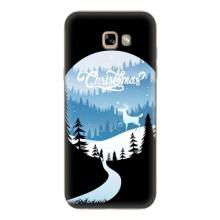 Силиконовый бампер на рождество для Samsung Galaxy A7 2017 / A720 / A720F (Рождественский Олень)