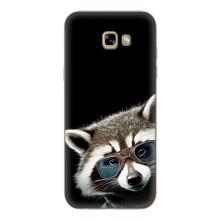 Силиконовый Чехол с Енотами на Samsung Galaxy A7 2017 / A720 / A720F – Стильный Енот