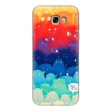 Силиконовый чехол с котиком для Samsung Galaxy A7 2017 / A720 / A720F – Mew