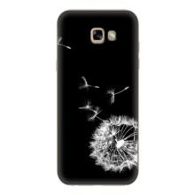 Силиконовый Чехол с одуванчиками на Samsung Galaxy A7 2017 / A720 / A720F – Одуванчик на чёрном