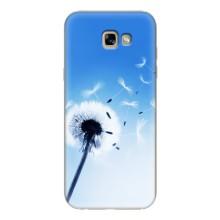 Силиконовый Чехол с одуванчиками на Samsung Galaxy A7 2017 / A720 / A720F – Одуванчик на голубом