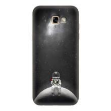Силиконовый Чехол с принтом "Космонавты" на Samsung Galaxy A7 2017 / A720 / A720F – Космонавт романтик