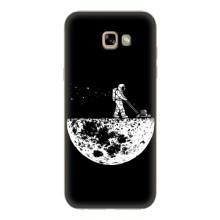 Силиконовый Чехол с принтом "Космонавты" на Samsung Galaxy A7 2017 / A720 / A720F – Космонавт