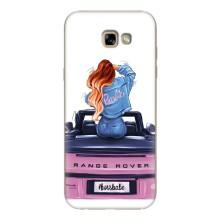 Силіконовый Чохол на Samsung Galaxy A7 2017 / A720 / A720F з картинкой Модных девушек (Дівчина на машині)