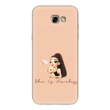 Силіконовый Чохол на Samsung Galaxy A7 2017 / A720 / A720F з картинкой Модных девушек (З собакою)