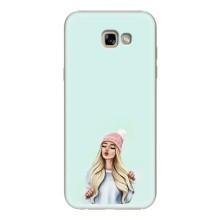 Силіконовый Чохол на Samsung Galaxy A7 2017 / A720 / A720F з картинкой Модных девушек (В шапці)