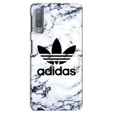 Чехлы Адидас для Samsung Galaxy A7-2018, A750 (AlphaPrint) (Адидас на мраморе)