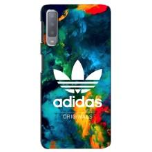 Чехлы Адидас для Samsung Galaxy A7-2018, A750 (AlphaPrint) (Яркий Адидас)