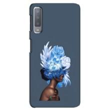 Чехлы (ART) Цветы на Samsung Galaxy A7-2018, A750 (VPrint) (Цветы на голове)