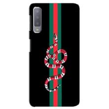 Чехлы Бренд GUCCI для Samsung Galaxy A7-2018, A750 – Змей Гуччи