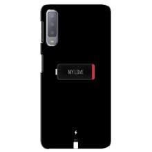 Чехлы для любимой на Самсунг А7-2018, А750 (VPrint) (Love battery)