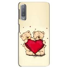 Чехлы для любимой на Самсунг А7-2018, А750 (VPrint) (Медвежонки)