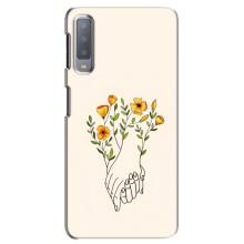 Чехлы для любимой на Самсунг А7-2018, А750 (VPrint) (Руки любви)