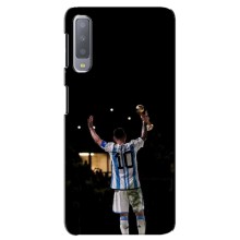 Чехлы Лео Месси Аргентина для Samsung Galaxy A7-2018, A750 (Лео Чемпион)