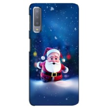 Чехлы на Новый Год Samsung Galaxy A7-2018, A750 – Маленький Дед Мороз