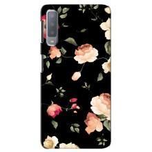 Чехлы с Цветами для Samsung Galaxy A7-2018, A750 (VPrint) (Розочки)