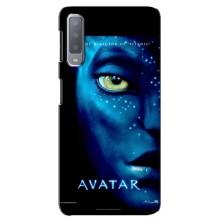 Чехлы с фильма АВАТАР для Samsung Galaxy A7-2018, A750 (AlphaPrint) – глаз Аватара