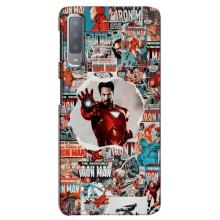 Чехлы с героями Марвел Samsung Galaxy A7-2018, A750 (VPrint)