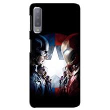 Чехлы с героями Марвел Samsung Galaxy A7-2018, A750 (VPrint)