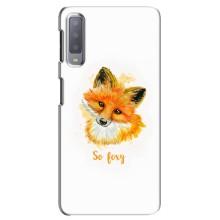 Чехлы с картинкой Лисички для Samsung Galaxy A7-2018, A750 (VPrint) (Девочка Лиса)