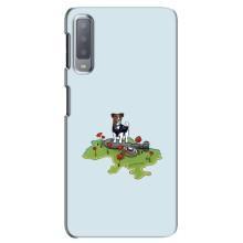 Чехлы с картинкой собаки Патрон для Samsung Galaxy A7-2018, A750 (AlphaPrint) (Сапер Пес)