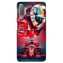 Чехлы с Машинами на Самсунг А7-2018, А750 (VPrint) (Гонщик)