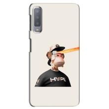 Чехлы с Обезьянами NFT для Samsung Galaxy A7-2018, A750 (AlphaPrint) (обезьяна NFT в очках)
