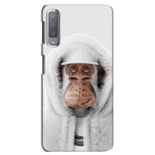 Чехлы с Обезьянами NFT для Samsung Galaxy A7-2018, A750 (AlphaPrint) (обезьяна NFT в тату)