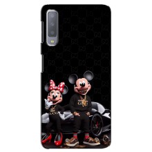 Чехол Disney Mouse Samsung Galaxy A7-2018, A750 (PREMIUMPrint) (Семья Маусов)