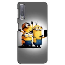Чехол для Ребёнка на Самсунг А7-2018, А750 (VPrint) – Три миньона
