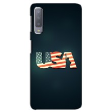 Чехол Флаг USA для Samsung Galaxy A7-2018, A750 – USA