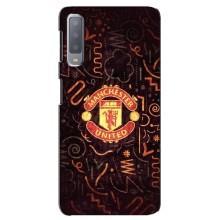 Чехол Манчестер Юнайтед для Самсунг А7-2018, А750 (AlphaPrint) (эмблема МЮ)