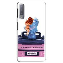 Чохол з друком для Samsung Galaxy A7-2018, A750 - (Мода) (AlphaPrint) (На машині)