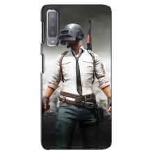 Чехол PUBG для Самсунг А7-2018, А750 (AlphaPrint) (Пабг мен)