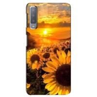 Чохол з Квітами для Samsung Galaxy A7-2018, A750 (поле соняшників)