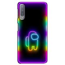 Чехол Амонг Ас для Samsung Galaxy A7-2018, A750 (AlphaPrint) (Яркий скин)