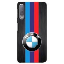 Чехол для Самсунг А7-2018, А750 - с принтом БМВ (AlphaPrint) (Лого BMW)