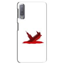 Чехол с принтом (Русский корабль...) для Самсунг А7-2018, А750 (AlphaPrint) – Кремлевский Корабль