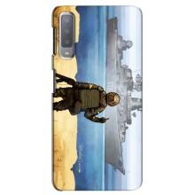 Чехол с принтом (Русский корабль...) для Самсунг А7-2018, А750 (AlphaPrint) – Русский корабль